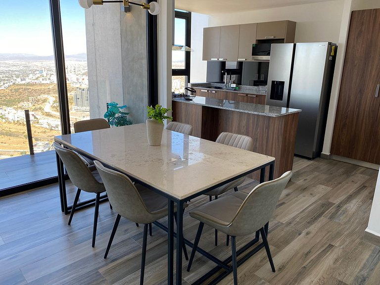 Depa premium piso 24 · Vista + Amenidades Top