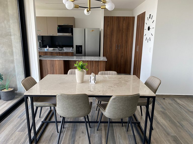 Depa premium piso 24 · Vista + Amenidades Top