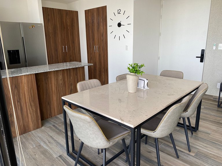 Depa premium piso 24 · Vista + Amenidades Top