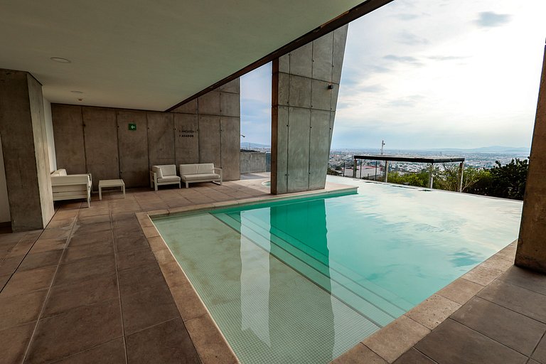 Depa premium piso 24 · Vista + Amenidades Top