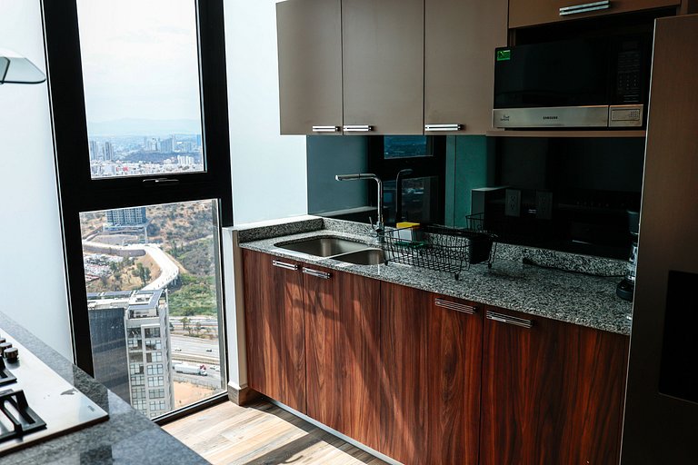 Depa premium piso 24 · Vista + Amenidades Top