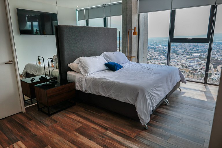 Depa premium piso 24 · Vista + Amenidades Top